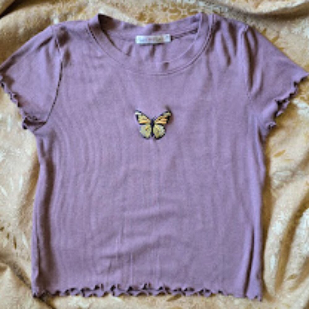Heart & Hips Ribbed Baby Tee – XS